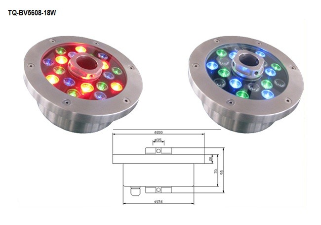 TQ-BV5608-18W  LED Underwater Fountain Lights RGB 18W