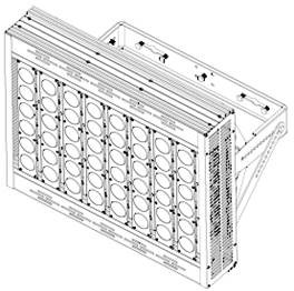 TQ-SG-FL400W  LED Super Bright Flood Light S Series 400W (USA Technology)