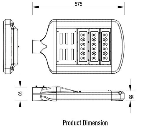 TQ-JRA5-90-93W   LED High Power Street Light J Series 93W  (USA Technology)