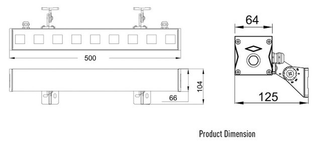 TQ-JRL7-9-24W   LED High Power Wall Washer Light  24W  (USA Technology)