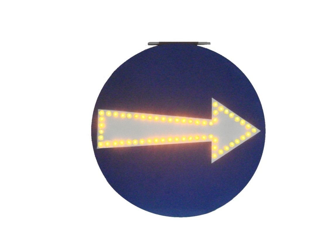TQ-T458-AS  LED Solar Arrow Directional Flash Warning Light 