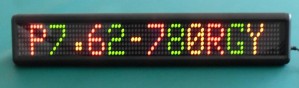 TQ-IN762-16x64-RG   LED Indoor and Semi-Outdoor Moving Message Sign