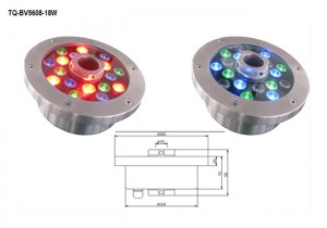 TQ-BV5608-18W  LED Underwater Fountain Lights RGB 18W