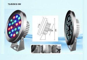 TQ-BV5618-18W  LED Underwater Lights RGB 18W