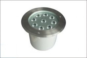 TQ-ING-2E09PW-9W  LED INGROUNG LIGHT Pure WHITE 9W (Round Flat Cover)