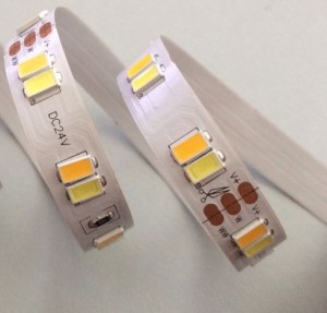 TQ-SMD5630-CT120LEDS  LED Flexible Strip Light SMD5630 120LEDS/Meter (Color Temperature Adjustable)