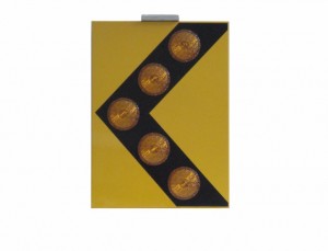 TQ-T248-AS  LED Solar Single Arrow Flash Warning Light (5 Lights) 