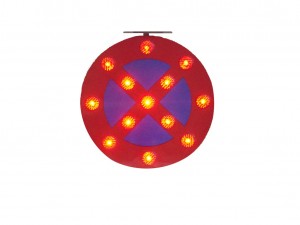 TQ-T338-AS  LED Solar Criss Cross Flash Warning Light 